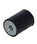 Beefy M5 Rubber Vibration Isolator 15 By 20mm Female Thread Shock Absorber Mount For Mini Split Heat Pumps Diesel Engines Generators Harvester Farm Equipment And Other Industrial Machinery, black rubber cylinder