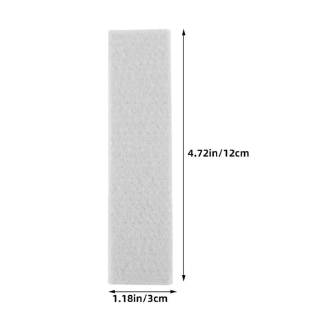 Close-up of a single felt brake pad from 4 Pack Felt Brake Pads For Indoor Cycling Replaceable Wool Blocks For Exercise Bikes, 4.72 x 1.18 in.