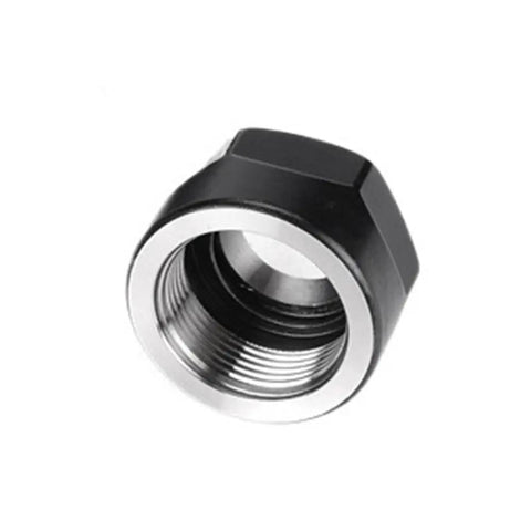 Check Out These Chuck Collet Nuts For Your Engraving Machine Or CNC Milling Cutter. High Precision ER8 Nut showcasing sturdy black and silver metal design.