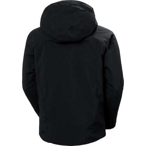 Back view of All Conditions Alpine Ski Jacket With Tech-Pro Waterproof Breathable System, Peak Protection for mountain runs.
