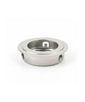 5 Pack Recessed Cabinet Pulls With 1.38 Inch Square Zinc Alloy Flush Mount Handles For Kitchen Drawers And Doors