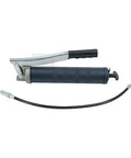 Two Pack Lever Action Grease Gun Set Heavy Duty 10000 PSI With 18 Inch Whip Hose Aluminum Cast Head 16 Oz Bulk Or 14 Oz Cartridge Capacity