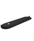 Zero Clearance Insert For Kobalt KT1015 15 Amp 10 Inch Table Saw Throat Plate in black, angled view for woodworking projects