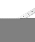 Close-up of 200mm Aluminum Miter Bar Accessory with T Slot Track Jig and mounting holes in silver finish for woodworking jigs and fixtures