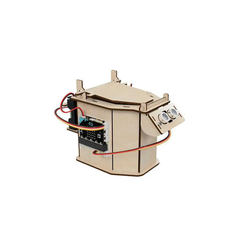 Voice Controlled Robotics Add On For PicoBricks And Micro Bit Lets You Drive A Car With Voice Commands No Fuss Wiring Seamless Module Compatibility Easy Assembly And Hands On Stem Fun wooden robotics add-on kit with Micro:Bit module