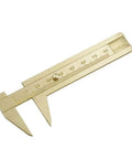 0 to 80mm Vernier Caliper For Jewelry Making Precision Sliding Gauge Dual Scale Inside And Outside Measurement Brass Ruler