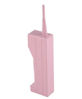 Kickass Vintage Cellphone Prop Cast From Heavy Duty Iron Serving Major Eighties Brick Phone Throwback Aesthetic Optimal For Film Productions Social Media Shoots And Cool Room Accents, pink iron design, retro style.