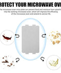10 Piece Microwave Oven Mica Insulation Sheets Heat Resistant Waveguide Cover Plates, protection illustration with debris and stains