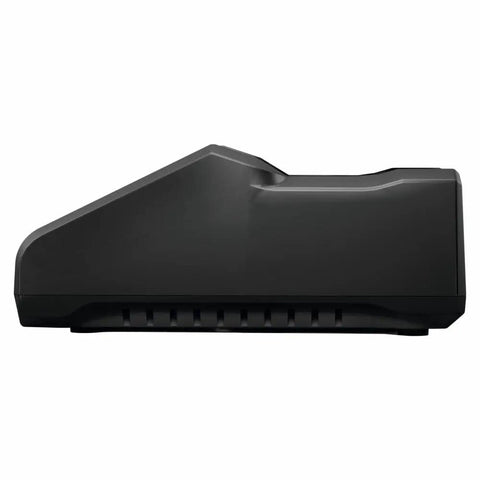 Side view of Beast Mode 18V Battery Turbo Charger with 16 Amp Fast Charge and Power Boost Mode for Lithium Ion Packs Connected Ready