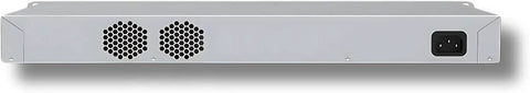 Heavy Duty Boss Level Wired Network Router And Security Appliance Featuring Advanced Firewall Protection Site To Site Vpn And SDWAN showing back view with ventilation grill.