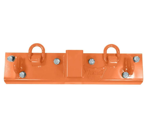 Orange Tractor Bucket Grab Hooks Bolt On Plate With D Ring And Grab Hooks For 2 Inch Hitch Receiver Compatible With Deere 1025R