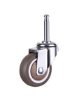 2 Inch Rubber Caster Wheel Set Of 4 With Five Sixteenth Inch By One And A Half Inch Stem And 20mm Socket Inserts For Furniture Crib Trolley Dining Car Casters Easy To Install Durable Quiet Rolling For Home And Workshop