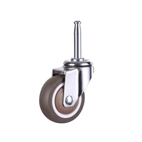 2 Inch Rubber Caster Wheel Set Of 4 With Five Sixteenth Inch By One And A Half Inch Stem And 20mm Socket Inserts For Furniture Crib Trolley Dining Car Casters Easy To Install Durable Quiet Rolling For Home And Workshop