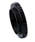 M42 T Ring Adapter For Nikon APSC DSLR Cameras, CNC aluminum connector angled view for astrophotography gear