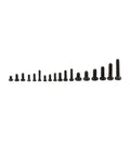 Mini Screw And Nut Repair Kit For Laptops Phones Glasses And Small Gadgets Assorted Tiny Screws And Matching Mini Nuts With Smooth Threads For Stable Install Compact Storage Box For Easy Sorting Ideal For Daily DIY Maintenance black assorted screws