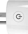 Side view of Mini WiFi Smart Plug That Works With Alexa And Google Home No Hub Needed Schedule Timers Power On Off Remotely Via App Voice Control ETL FCC Listed Compact White Outlet