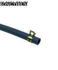 Gas Fuel Line Set With Three Sixteenth Inch And One Quarter Inch Rubber Tubes And Twelve Clamps, 3.3 Feet Per Line