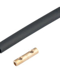GB Gardner Bender HST-WP Well Pipe Splice Kit components showing black heat shrink tubing and brass set screw connector.