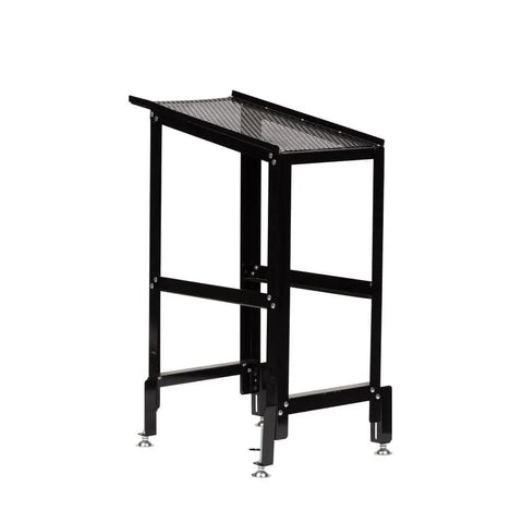 Heavy Duty Outfeed Support Table For 9 Inch Variable Wide Belt Sander Adjustable height steel extension, stable design for effective support.