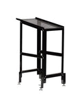 Heavy Duty Outfeed Support Table For 9 Inch Variable Wide Belt Sander Adjustable Height Extension, black steel construction, support for long boards.
