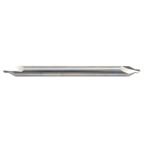 HHIP carbide center drill and countersink, USA-made, 4-inch length, size #3, metal drill bit.