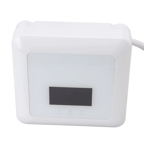Zero Chill Instant Heat Mini Tankless Water Heater With A Sharp Digital Panel And Handy Remote That Pushes Hard 5500 Watts for easy temperature control.