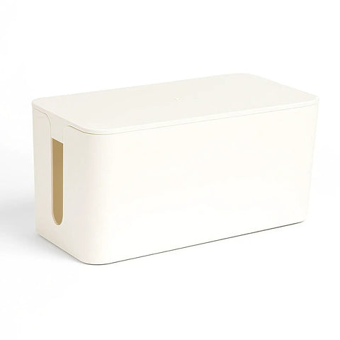 Mini Cable Management Box For Home Theater Office Or Dorm Hide Those Cables Fast With A Simple Wrap Wire Concealer Cord Cover And Organizer