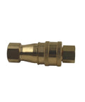 Brass Quick Disconnect Valve With FKM Seal ISO7241B 1 Quarter NPT For Carpet Cleaning Wands And Truck Mounts, side view