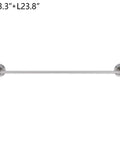 23.8-inch towel bar from 4 Light Brushed Nickel Bathroom Wall Sconce With Clear Glass, Modern Dope Fixture For Bath And Bedroom