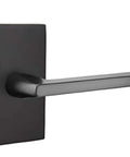Flat Black Helios Lever Modern Rectangular Rosette Passage Door Set Left Hand Sleek Contemporary Door Hardware For Interior Doors Closets And Offices Easy Install Tough Long Lasting Finish Scuff Resistant Dope Modern Home Upgrade