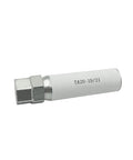 Side view of TA20-19/21 wheel lock key tool with 3/4 in and 13/16 in hex drives for 19 mm and 21 mm lug nuts