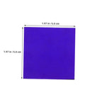Image of 2 Pack Cobalt Glass Sheets For Flame Color Demos And Metal Ion Tests 5 By 5 Centimeter Heat Resistant Lab Replacement.