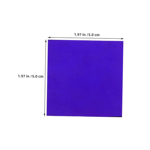 Image of 2 Pack Cobalt Glass Sheets For Flame Color Demos And Metal Ion Tests 5 By 5 Centimeter Heat Resistant Lab Replacement.