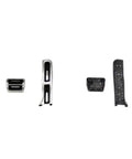 Super Grippy Anti Slip Clutch Pedal Pads With Thick Rubber Covers For Vw Passat B7 Touran Scirocco showing chrome and rubber designs.