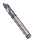 Side view of solid carbide spotting drill, 3/16 in diameter, AlTiN coated, 2-flute, 120° point.