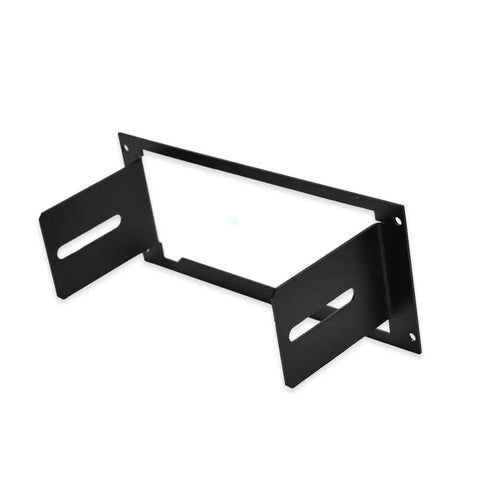 Heavy Duty One Piece Equipment Mounting Bracket Featuring 3.5 Inch Open Space Boots Right Onto Soundoff Signal Sirens For Quick And Clean Vehicle Rigs