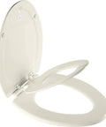 NextStep2 Toilet Seat With Built In Toddler Potty Training Seat Slow Close Easy Clean Magnetic Removable Seat Elongated