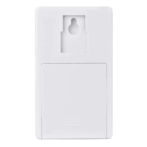 Home Security Alarm System With 105dB Siren Infrared Motion Sensor 30m Long Range Multi Channel Remote Control Wall Alert Easy Install Accurate Detection With Owner ID Delay For Safer Home, white wall-mounted unit