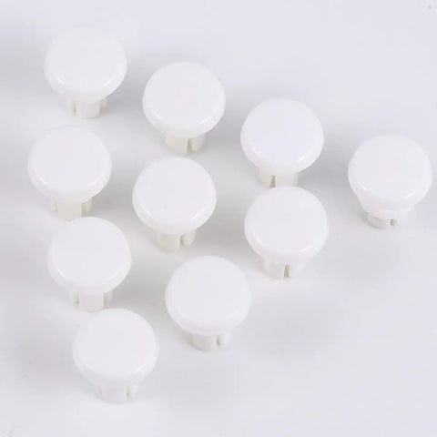 10 white nylon buckle clips from 100 Piece Tough As Nails R Type Plastic Rivet Nut Kit For Car Panels and PCB Boards.