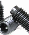 Coarse Thread Socket Set Screws 3/8-16 Half Dog Point 1/2 Inch Length Alloy Steel Black Oxide Hex Socket Grub Screw Headless 100 Pack For Industrial Machinery And Maintenance