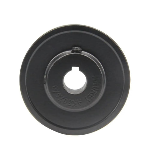 Rock Solid Cast Iron Single Groove Web Sheave Pulley with 3 inch OD and 5/8 inch bore for V belt setup.