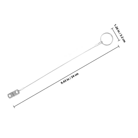 Stainless Steel Quick Release Safety Pins With 240mm Coil Lanyard, Marine Tether Kit For Boats And Trailers, Anti Loss Cable Fasteners
