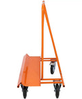 Heavy Duty Drywall Panel Dolly With 8 Inch Wheels And Locking Casters 1800 Lbs Capacity Steel Folding Sheetrock Cart, side view