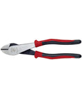 J228-8 Diagonal Cutting Pliers, 8-Inch, High Leverage With Short Jaws, Beveled Cutting Edges, Dual-Material Journeyman Handles