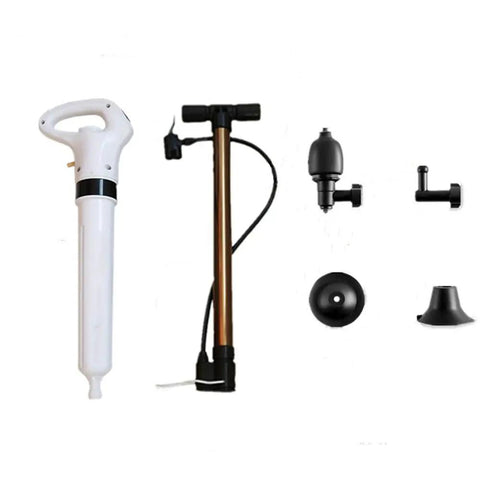 Heavy Duty Air Plunger For Toilet And Drain Unclogger With 80 Psi Power Toilet Auger And Drain Snake For Shower Sink And Bathtub Clogged Pipes