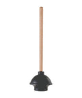 Heavy Duty Six Inch Toilet Plunger With Sixteen Inch Handle And Thick Rubber Cup for efficient unclogging of sinks and tubs.