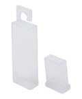 Expandable Telescoping Drill Bit And Tap Organizer Box With Clear Transparent Lid shown extended and compact in white background.