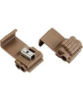 Top Shelf Insulation Displacement Connector Wire Tap For 18 To 14 Awg And 12 To 10 Awg Runs Built Tough Heavy Duty Brown Housing.