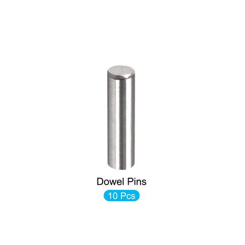 Premium 304 Stainless Steel Dowel Pins 10 Pack 5x12mm, showing a single steel dowel pin for furniture assembly and DIY fixes.