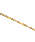 Baxnore wooden ring drill bit, HSS twist bit with gold finish, side view